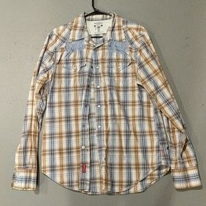 Guess Mens Country Snap Dress Shirt